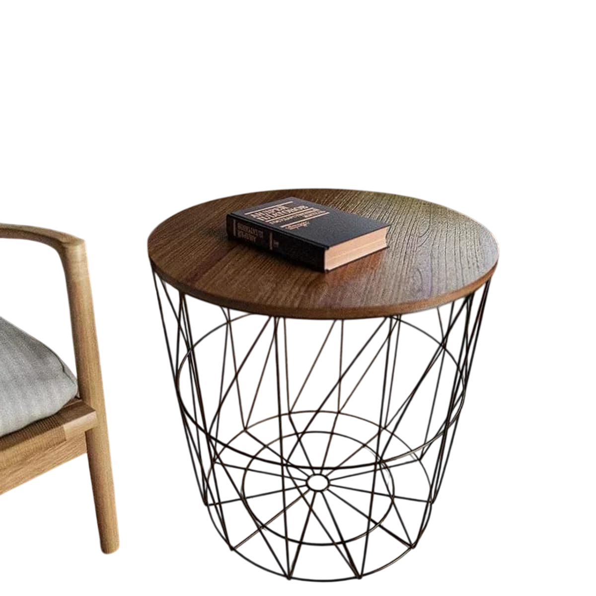 Stylish Coffee Table and Storage Basket