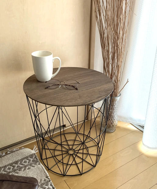 Stylish Coffee Table and Storage Basket