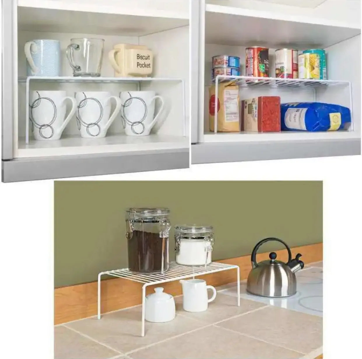 Inside Cabinet Seprator and Shelf Storage Organizer