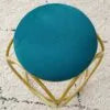 Metal Ottoman Style Stool.