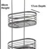 2-Tier Hanging Storage Organizer For Bathroom/Kitchen & Home